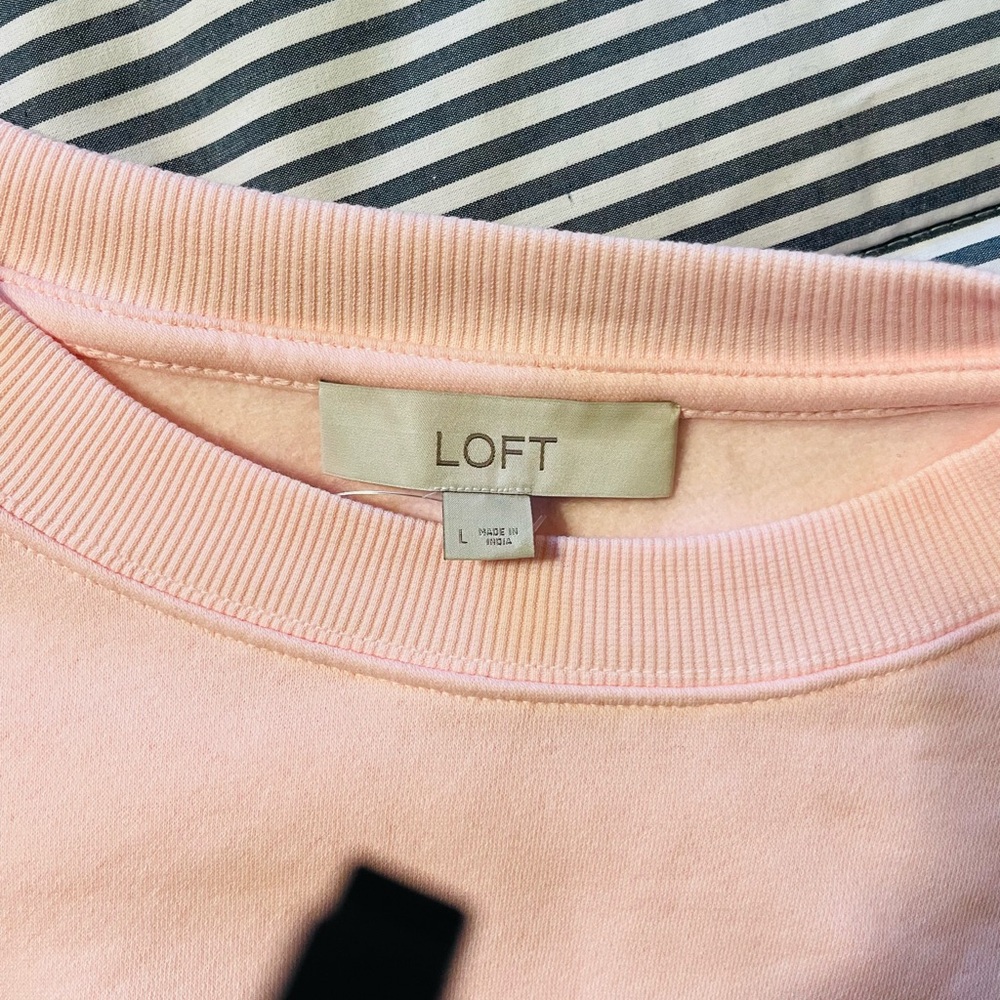 LOFT Blush Pink Crewneck Top
